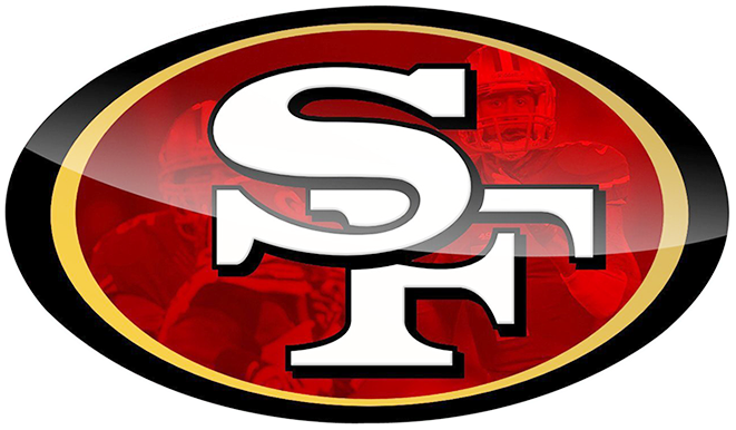Emblem of the San Francisco 49ers. Emblem of the San Francisco 49ers.